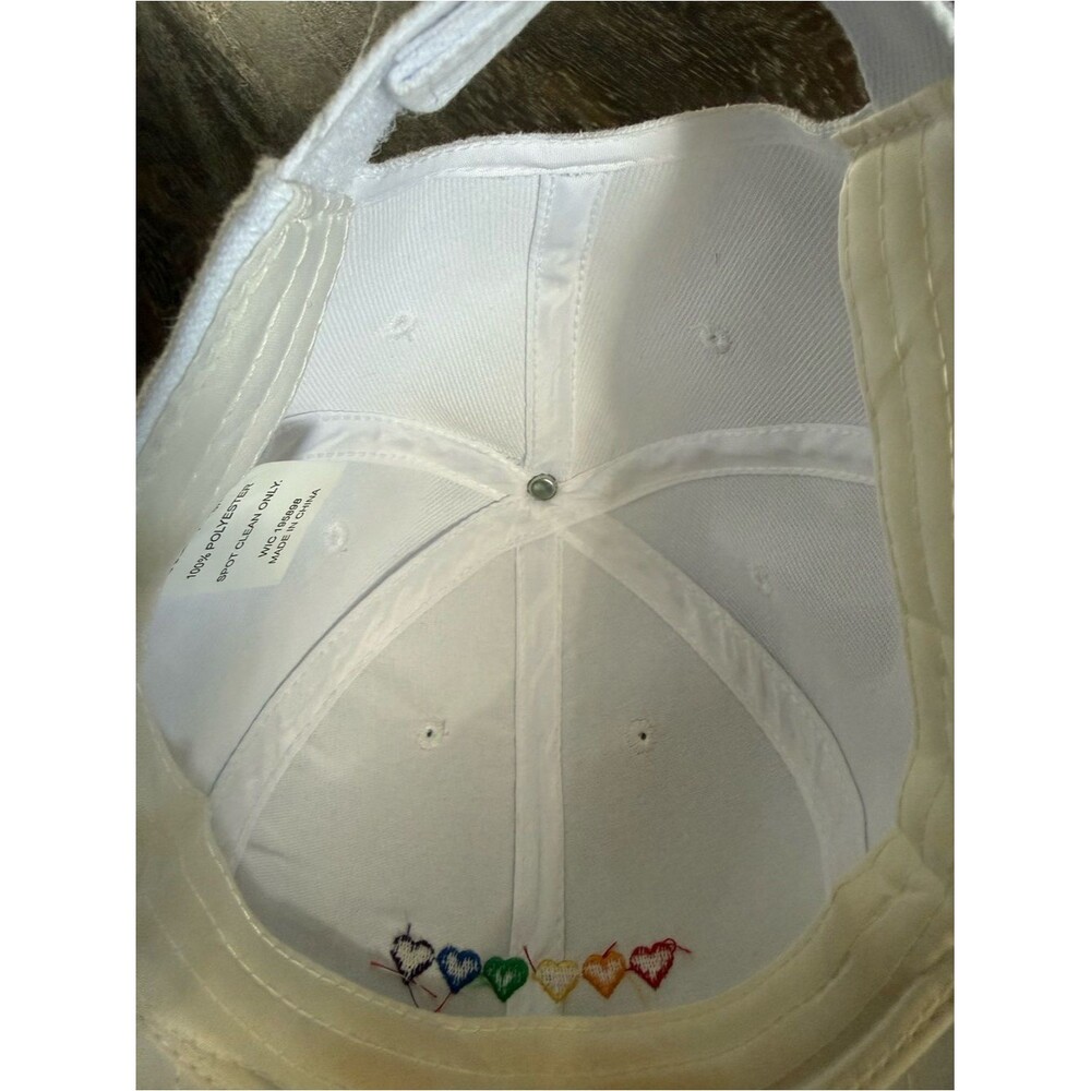 White PRIDE Baseball Cap - adult - Picture 5 of 7
